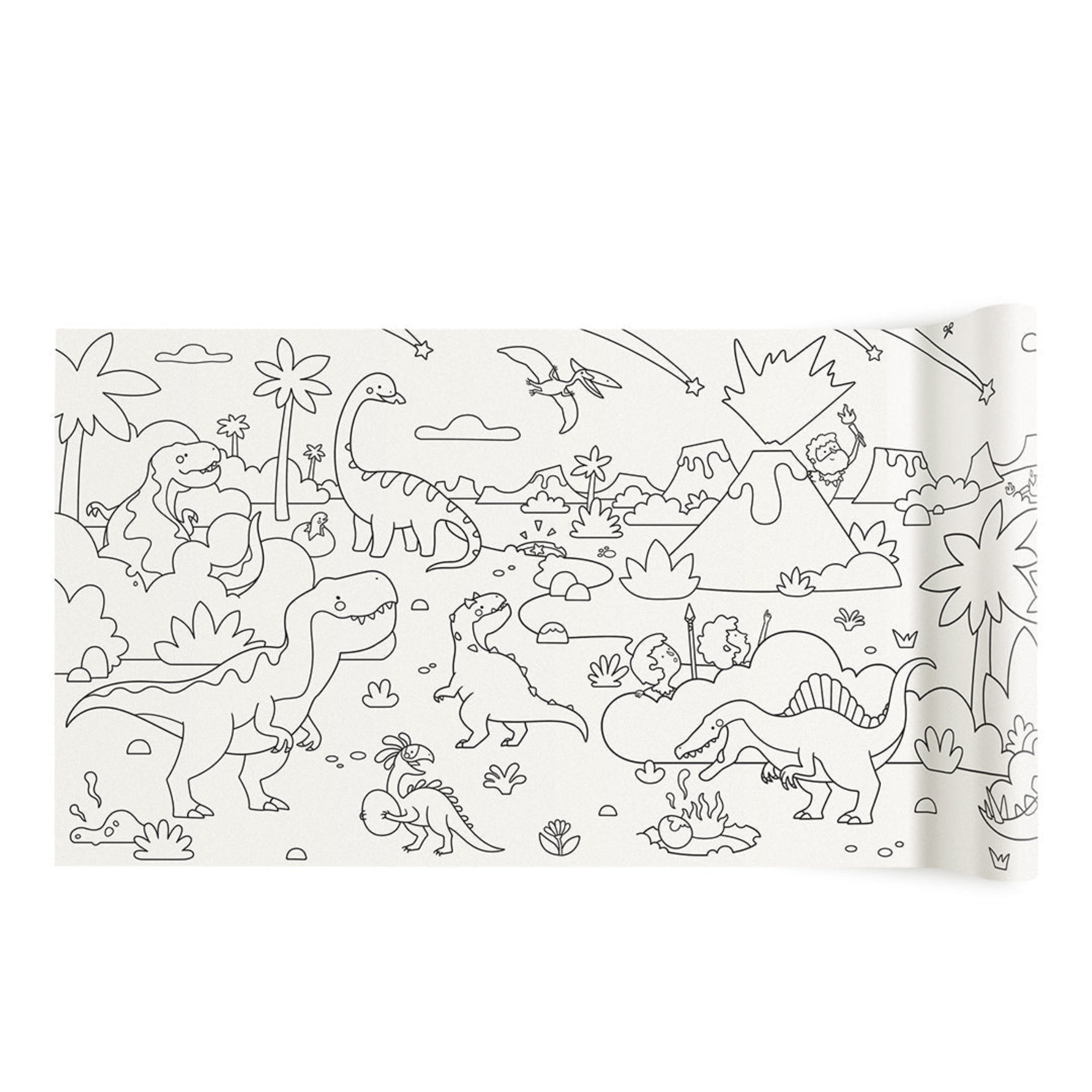 MIDEER LIPNUS SPALVINIMO RULONAS NUOSTABŪS DINOZAURAI